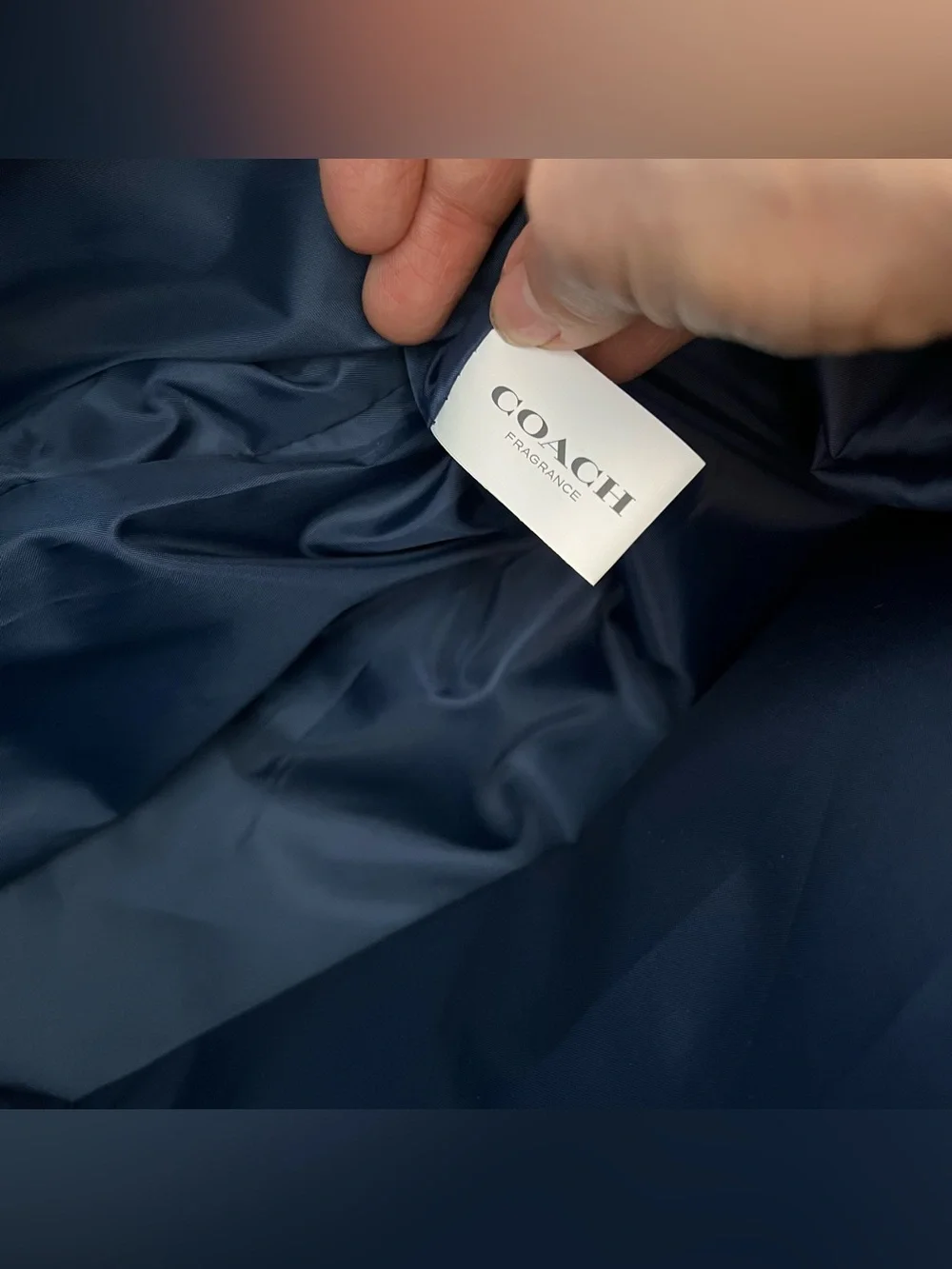 COACH Navy Blue fragrance Travel Gym duffel bag